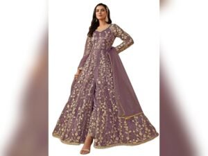 Hand-Tinted Lotus-Silk Ethnic Gowns