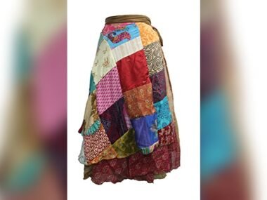 Upcycled Sari Patchwork Skirts