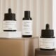 Korean skincare serums on display