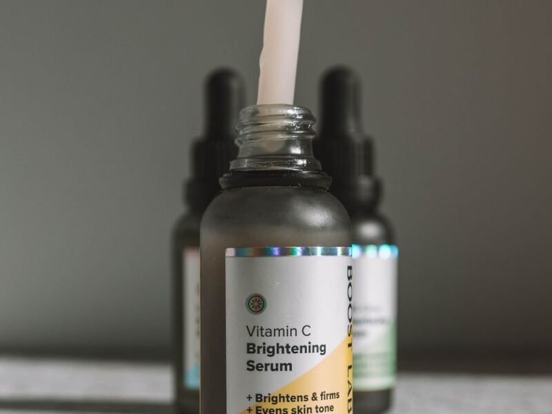 Vitamin C brightening serum with dropper