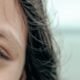 Close-up of a woman&rsquo;s eye area with natural skin