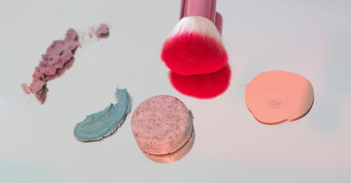 Cream blush swatches in pastel tones